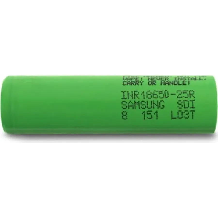 Samsung 25R 18650 Li-Ion Pil – 2500 mAh, 3.6 V (Yenilenmiş)