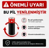 Yenilenmiş Tenpower ICR20650 Li-Ion Pil 2600 mAh 3.6V 30A